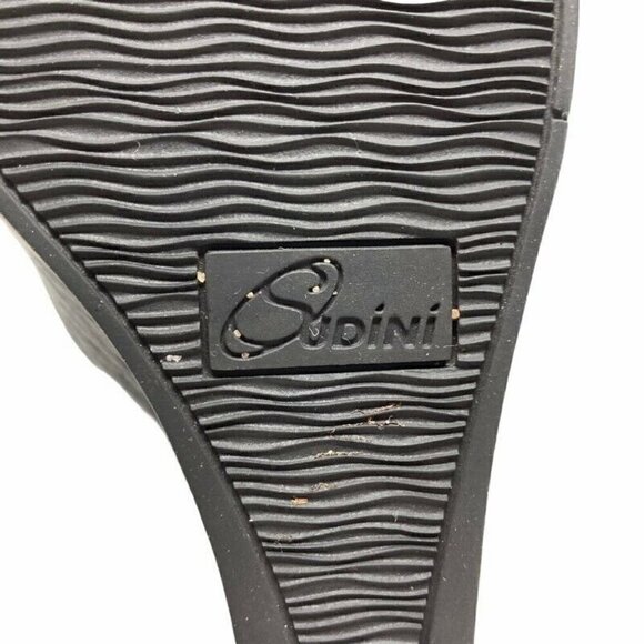 Sudini Womens Danica Ankle Booties Black Leather 8 - Picture 9 of 9